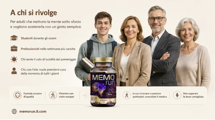 Memorun — capsule per adulti che vogliono sostenere memoria ed energia mentale